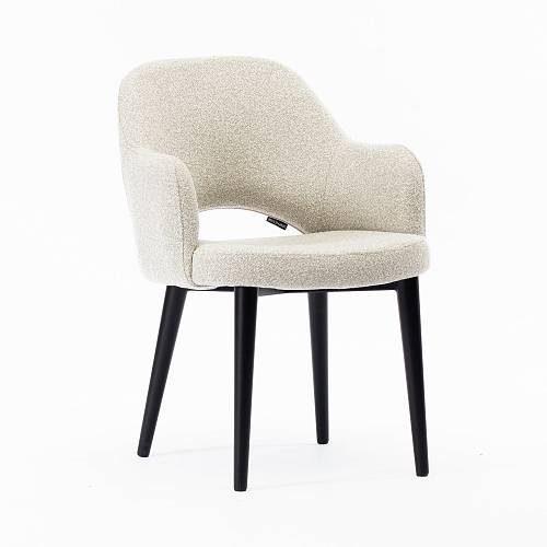 картинка Стул Мартин бежевая ткань букле ножки черные от производителя дизайнерской мебели Deephouse