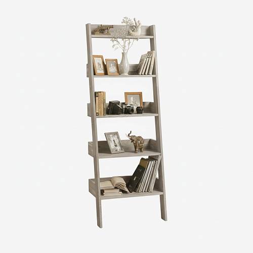 картинка Стеллаж Бурос 64х40х180 см массив дуба тон светлый натуральный (масло) от производителя дизайнерской мебели Deephouse