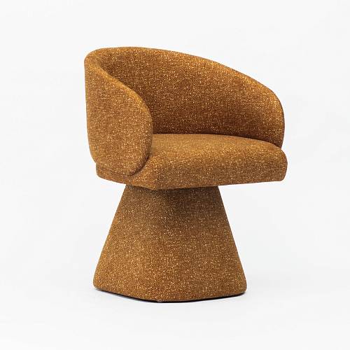 картинка Стул Милан вращающийся терракотовая ткань от производителя дизайнерской мебели Deephouse