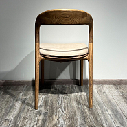 Подушка к стулу Лугано без подлокотников кремовая ткань - 4