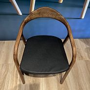 Подушка к стулу Лугано черная экокожа - 10