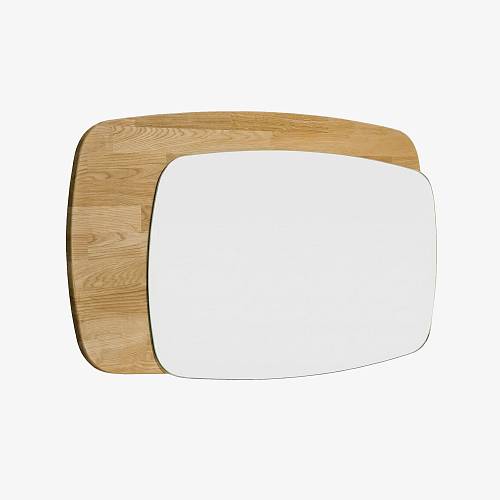 картинка Зеркало Аделаида настенное 108х59х30 см массив дуба тон натуральный (масло) от производителя дизайнерской мебели Deephouse