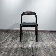 Подушка к стулу Лугано без подлокотников черная экокожа - 6