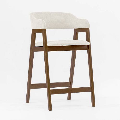 картинка Стул Челси барный пепельная ткань массив бука (терра) высота подлокотников 93,5 см от производителя дизайнерской мебели Deephouse