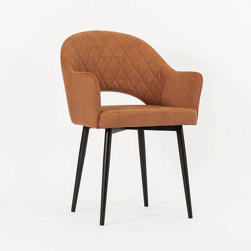 картинка Стул Белладжио кирпичная ткань ножки черные от производителя дизайнерской мебели Deephouse