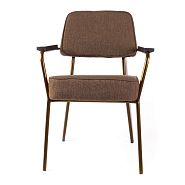 Кресло Вена брашированная латунь (тренд 2019!) светло-коричневое - 3