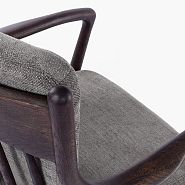 Кресло Ольборг темно-серая ткань, дуб, тон американский орех нью - 6