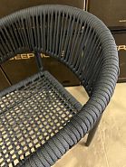 Кресло Форментера плетеное темно-серое - 14
