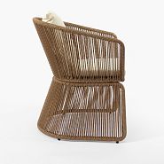 Кресло Сен-Тропе плетеное бежевое - 3