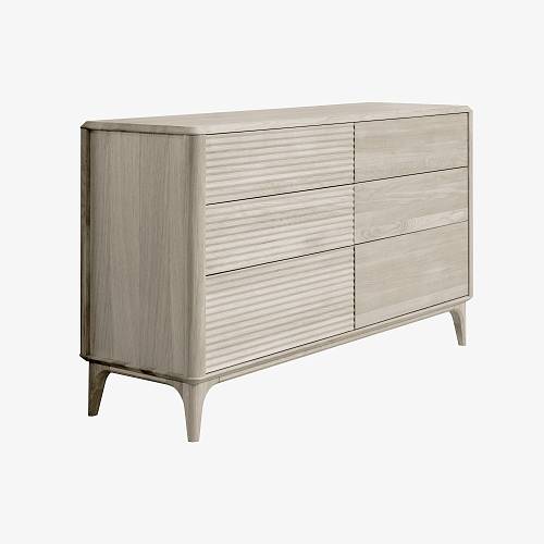 картинка Комод Канберра 140х45х81 см массив дуба тон светлый натуральный (масло) от производителя дизайнерской мебели Deephouse