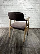 Кресло Узбекистан (образец) натур дерево, сиденье ткань (серый) - 5
