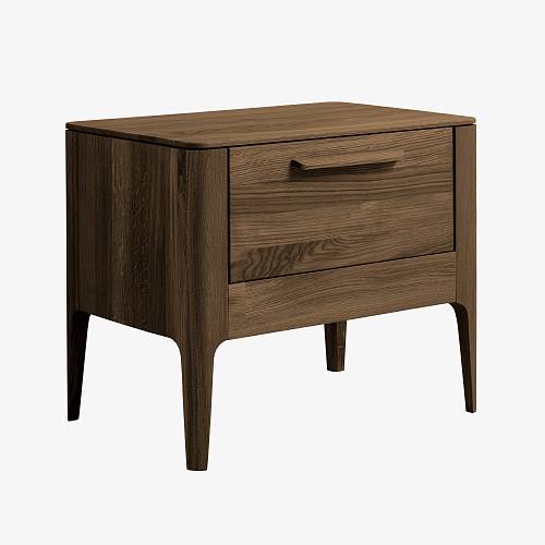 картинка Тумбочка Аделаида 56х41х47 см массив дуба тон терра (масло) от производителя дизайнерской мебели Deephouse