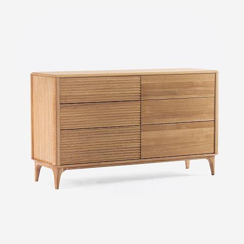 картинка Комод Канберра 140х45х81 см массив дуба тон натуральный (масло) от производителя дизайнерской мебели Deephouse