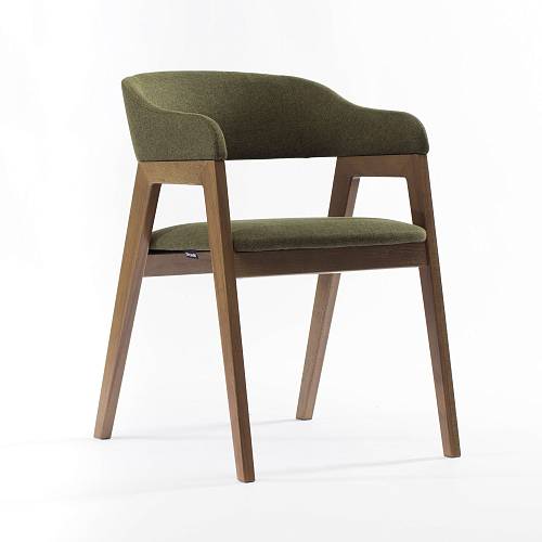 картинка Стул Челси оливковая ткань массив бука (терра) от производителя дизайнерской мебели Deephouse