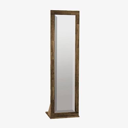 картинка Зеркало Флом напольное 56х42,5х195 см массив дуба тон терра (масло) от производителя дизайнерской мебели Deephouse