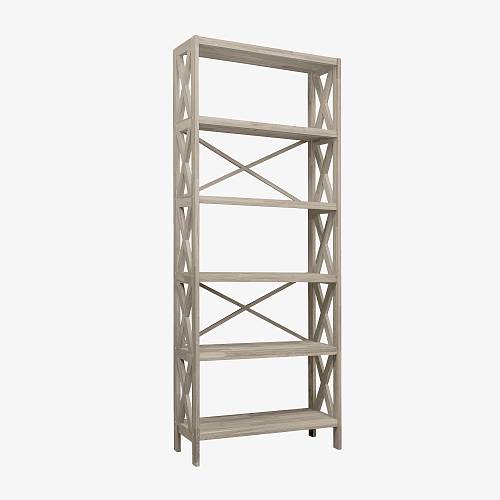 картинка Стеллаж Лахти 79х30х198 см массив дуба тон светлый натуральный (масло) от производителя дизайнерской мебели Deephouse