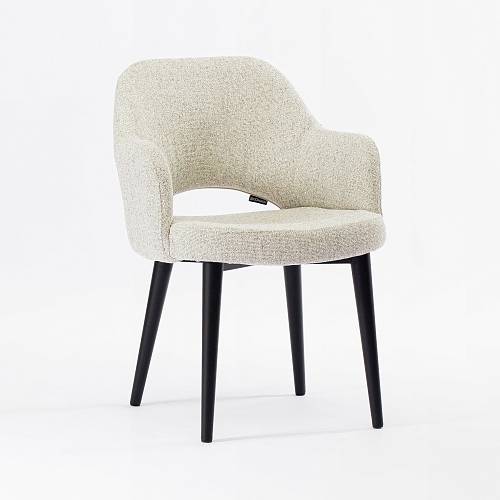 картинка Стул Мартин светло-бежевая ткань ножки черные от производителя дизайнерской мебели Deephouse