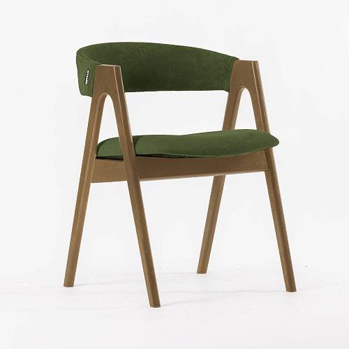 картинка Стул Дублин зеленая ткань массив бука (терра) от производителя дизайнерской мебели Deephouse