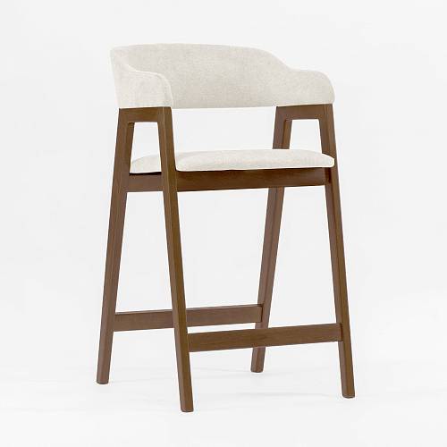 картинка Стул Челси барный пепельная ткань массив бука (терра) высота подлокотников 96 см от производителя дизайнерской мебели Deephouse