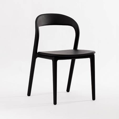 картинка Стул Лугано без подлокотников дуб каркас тон черный от производителя дизайнерской мебели Deephouse