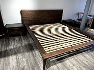 Кровать Аккра дуб, тон рич (по матрасу 200 х 160 см) - 3