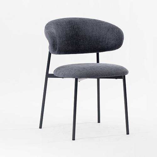 картинка Стул Феррара синяя ткань ножки темно-синие от производителя дизайнерской мебели Deephouse