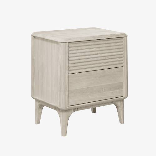 картинка Тумбочка Канберра 50х38х56 см массив дуба тон светлый натуральный (масло) от производителя дизайнерской мебели Deephouse