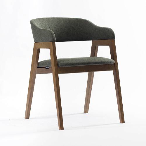 картинка Стул Челси зеленая ткань массив бука (терра) от производителя дизайнерской мебели Deephouse