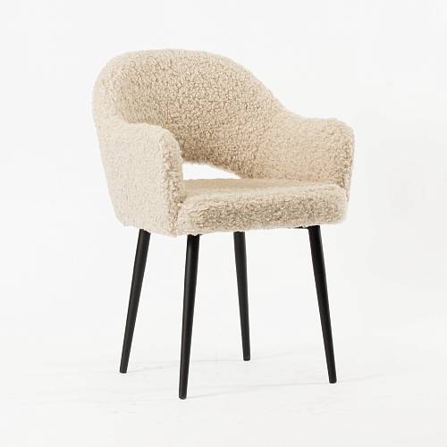 картинка Стул Белладжио бежевый экомех ножки черные от производителя дизайнерской мебели Deephouse