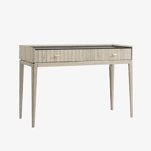 картинка Стол туалетный Брисбен 120х46х80 см массив дуба тон светлый натуральный (масло) от производителя дизайнерской мебели Deephouse