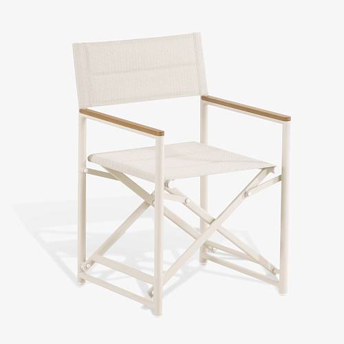 картинка Стул складной Таормина бежевая ткань ножки металл (бежевый) от производителя дизайнерской мебели Deephouse