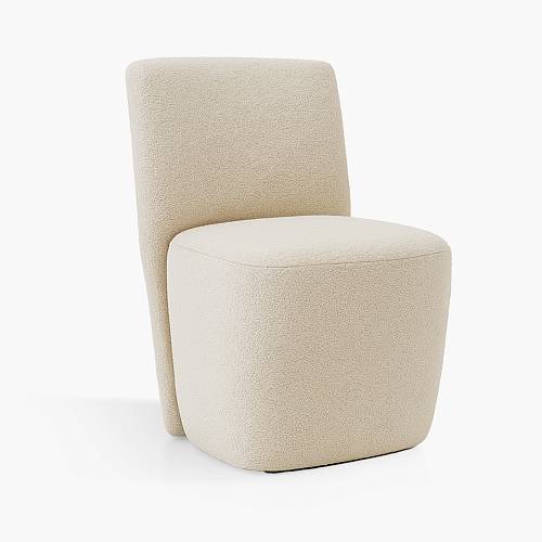 картинка Стул Комо светло-бежевая ткань микровелюр букле от производителя дизайнерской мебели Deephouse
