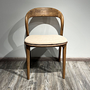 Подушка к стулу Лугано без подлокотников кремовая ткань - 2