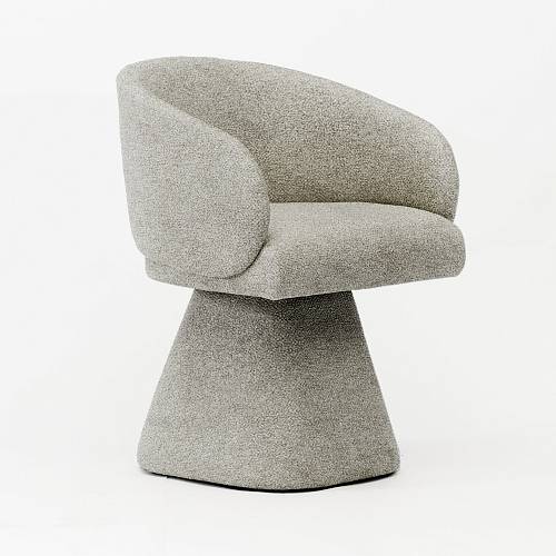 картинка Стул Милан вращающийся светло-серая ткань от производителя дизайнерской мебели Deephouse