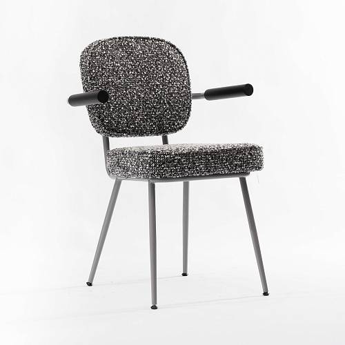 картинка Стул Детройт серая ткань ножки металл (серый) от производителя дизайнерской мебели Deephouse