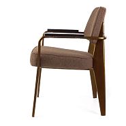 Кресло Вена брашированная латунь (тренд 2019!) светло-коричневое - 4