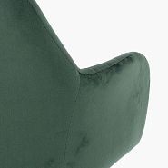 Стул Лозанна темно-зеленый бархат HLR ножки черные - 8