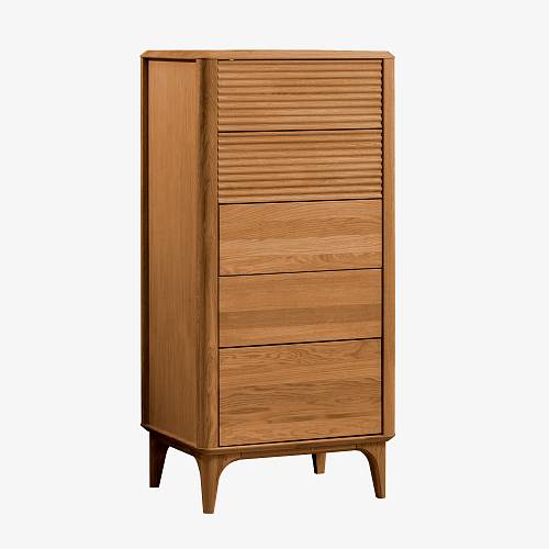 картинка Комод Канберра 56,4х45х118 см массив дуба тон коньяк (масло) от производителя дизайнерской мебели Deephouse