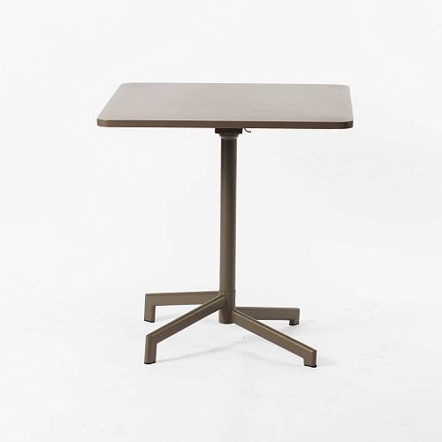 картинка Стол Бонифачо 70*70 см столешница бежевый металл ножки металл (бежевый) от производителя дизайнерской мебели Deephouse