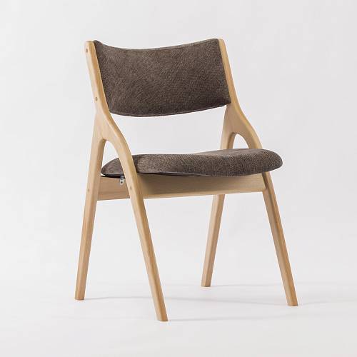 картинка Стул Кардифф темно-серая ткань массив бука (натуральное дерево) от производителя дизайнерской мебели Deephouse