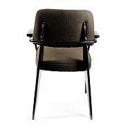Кресло Вена сталь + сиденье серо-зеленая ткань - 5