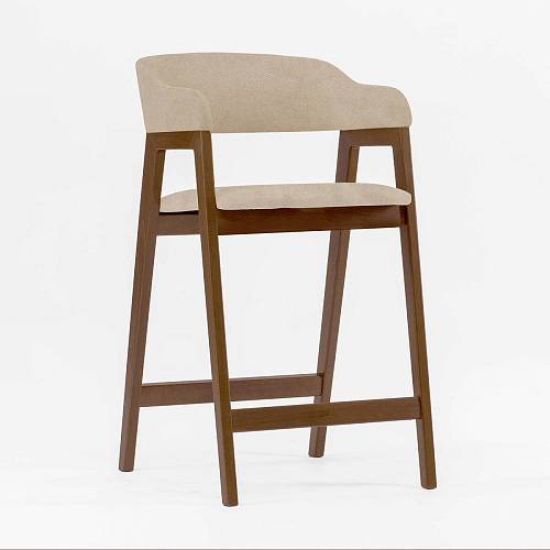 картинка Стул Челси полубарный бежевая ткань (Ophelia) массив бука (терра) высота подлокотников 83,5 см от производителя дизайнерской мебели Deephouse