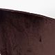 Стул полубарный Гарда коричневый бархат ножки черные - 7