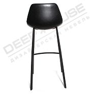 Стул Бормио барный экокожа (черный винтаж), сиденье (черное) + ножки черные - 8