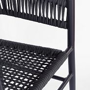 Кресло Форментера плетеное темно-серое - 7