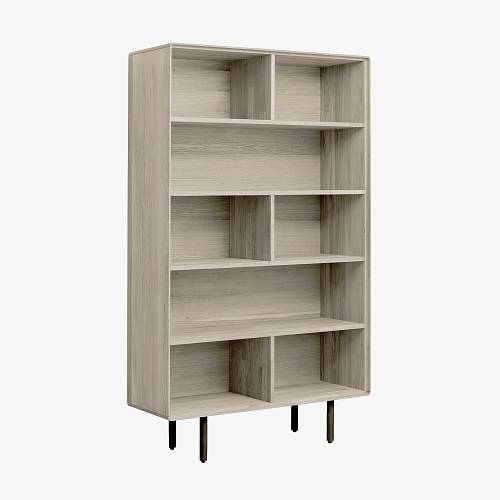 картинка Стеллаж Нествед 107,4х40х180 см массив дуба тон светлый натуральный (масло) от производителя дизайнерской мебели Deephouse