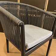 Кресло Марсель плетеное серое - 16