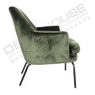 Кресло Зеландия (миникресло) темно-зеленый бархат - 9
