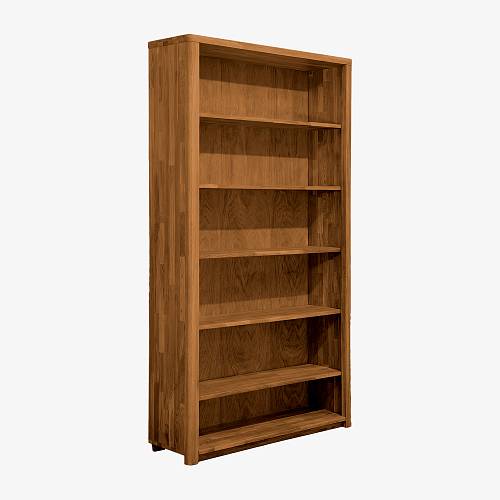 картинка Стеллаж Хорсенс 108,4х40,2х201,5 см массив дуба тон коньяк (масло) от производителя дизайнерской мебели Deephouse