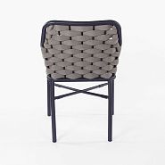 Outlet!  Кресло круглое плетеное серое, ножки металл (серый) - 5